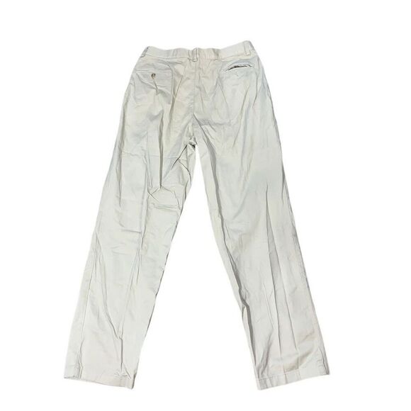 Eddie Bauer Mens Size 36x34 Pleated Front‎ Chino Pants Tan Khaki Pockets Cotton - Picture 1 of 6